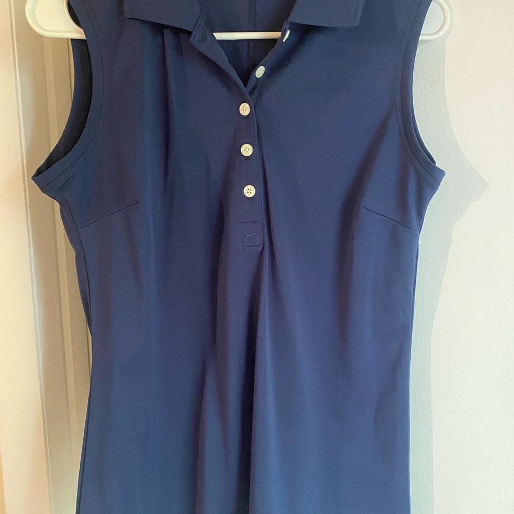 Nike Golf Women's Dark Blue Sleeveless Blouse